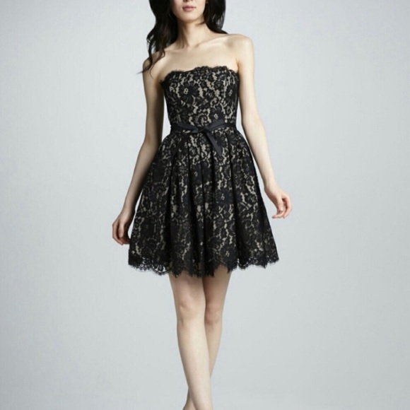 Robert Rodriquez | Black Strapless Lace Dress - Picture 8 of 8
